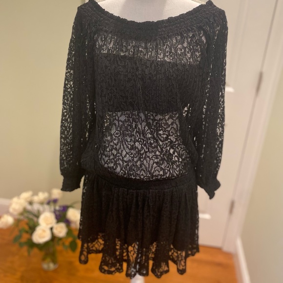 New Free People Carina Meadow Lace Mini Dress Size S - Picture 11 of 15